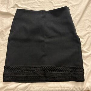 Loft black work skirt